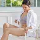 Panasonic Bikini Trimmer and Shaver for Women with 4 Attachments for Gentle Grooming in Sensitive Areas, Wet/Dry, Battery-Operated – ES-WV60-S (White / Silver) Panasonic