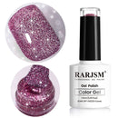 Glitter Gel Nail Polish, Gold Diamond Gelpolish Spark Shiny Nail Art Soak Off U V L E D Lacquer Gel Nail Starter Manicure Salon DIY at Home RAR82 Infinity Warehouse