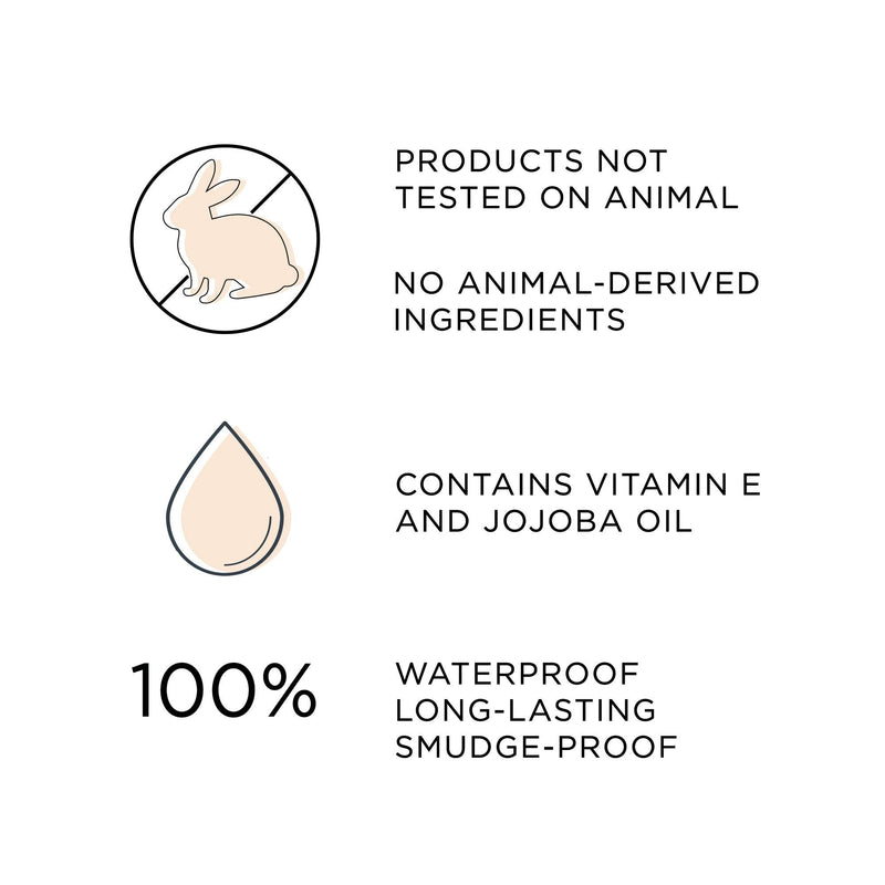 Marcelle Waterproof Eyeliner, Midnight Black, Hypoallergenic and Fragrance-Free, 1;2 g, 0;04 oz MARCELLE