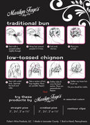 Marilyn Faye's U-Shaped Crinkled Hair Pins (Set of 12) (3 inch, Black) Marilyn Faye's