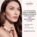 Luminess Air Silk 4-In-1 Airbrush Foundation- Foundation, Shade 090 (.5 Fl Oz) - Sheer to Medium Coverage - Anti-Aging Formula Hydrates and Moisturizes - Professional Makeup Kit for Cordless Air Brush Infinity Warehouse