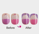 Vivace 4Pack 48Tips Mixed Junior Preglued Sticker Art Nails,2 Dream Fake Nail, 2 Color Changing Nail (Mixed Nail 1) Vivace
