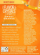 Burt's Bees Flavor Crystals 100% Natural Lip Balm, Sweet Orange with Beeswax & Fruit Extracts - 1 Tube Burt's Bees