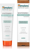 Himalaya Botanique Whitening + Hydroxyapatite Toothpaste for Whiter Teeth & Fresher Breath, Fights Plaque with Hydroxyapatite Support & Mint Flavor, Fluoride Free, SLS Free, & Vegan, 4.0 oz, 4 Pack Infinity Warehouse