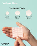 COSRX Acne Pimple Patch (96 counts) Absorbing Hydrocolloid Spot Treatment Fast Healing, Blemish Cover, 3 Sizes COSRX