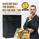 Adofect 25 Pairs 24K Gold Eye Mask Collagen Eye Mask, Under Eye Gel Pads, Under Eye Mask for Deep Moisturizing, Wrinkle, Eye Bags, Dark Circles & Puffiness, Refresh Your Eyes, 25 Pairs Adofect