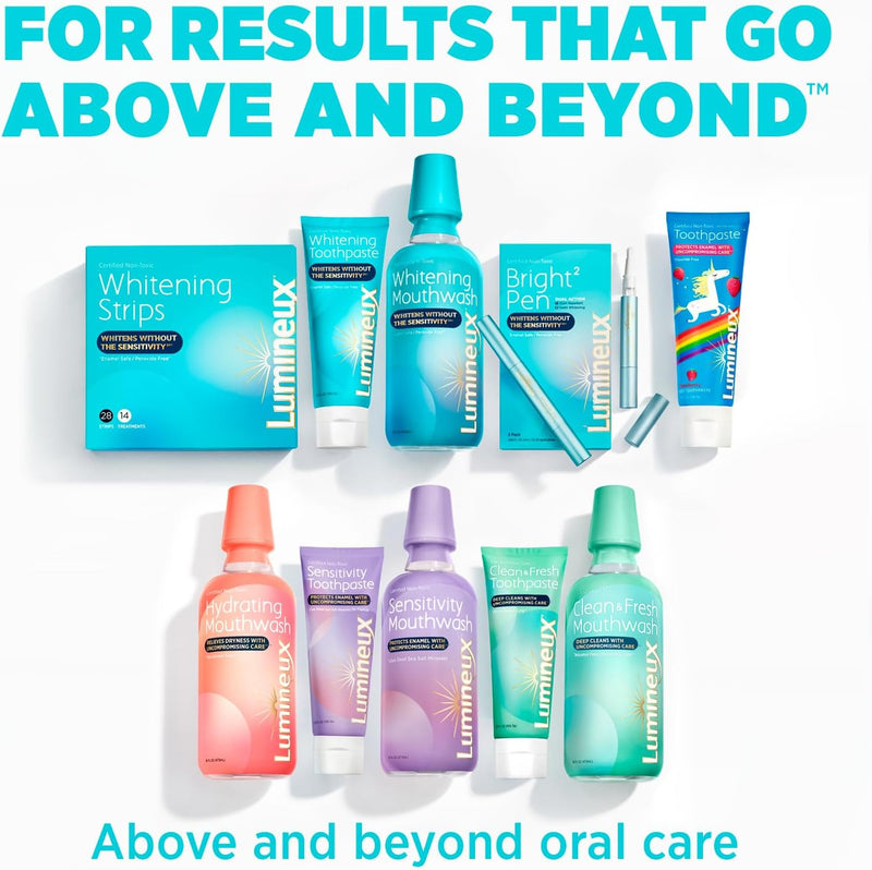 Lumineux Teeth Whitening Sonic Bamboo Electric Toothbrush for Adults - Includes 2 Soft Bristle Replaceable Bamboo Toothbrush Heads, Charging Station & USB Charge Cord - Rechargeable, Light Blue