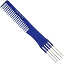 Lift Teasing Comb and Hair Pick – 1 Pack, Five Stainless Still Lifts - Chemical and Heat Resistant Detangler Styling Comb – Anti Static Comb For All Hair Types – By Cantor Cantor