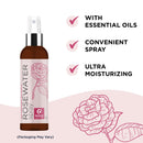 Rose Water Spray for Face Care - Pure Rosewater Facial Mist for Aging Skin and Alcohol Free Toner for Face - Nourishing and Hydrating Face Mist for Oily Sensitive Dry Skin and Oily Scalp Care Cleanser Maple Holistics