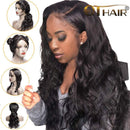 QTHAIR 14A Grade Lace Closure Wigs for Black Women Pre Plucked Natural Hairline with Baby Hair Brazilian Virgin Body Wave Human Hair 4x4 Lace Frontal Closure Wigs 150% Density Natural Color 12inch QTHAIR Store