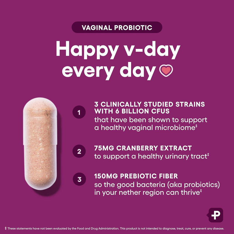 Physician's CHOICE Vaginal Probiotics for Women - pH Balance, Odor Control, Yeast Balance, Vaginal Flora & Feminine Health - 6B CFU with Organic Prebiotics and Cranberry Extract - 30 CT Infinity Warehouse
