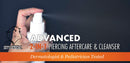 Studex Advanced Piercing Aftercare & Cleanser 3.4oz | Hypochlorous Acid Solution for Pierced Ears | Gentle Aftercare for Sensitive Skin | First Earring Cleaner | Essential Piercing Health Studex