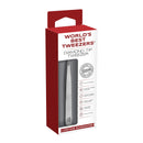 World's Best Tweezers Diamond Tip Tweezer - Diamond Coated Slant Tip Precision Eyebrow Tweezer, Facial & Ingrown Hair Remover - Perfectly Aligned - Grabs Hair From The Root - Stainless Steel Regine Switzerland
