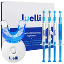 Luelli Teeth Whitening Kit with LED Light, Professional Teeth Whitening Formula with (3) Teeth Whitening Gel Syringes, (1) Desensitizing Gel | Mouth Tray | Mint Flavored at-Home Whitening Kit LUELLI