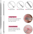 Blackhead Remover Pimple Popper Tool - Upmore Professional Pimple Comedone Extractor Popper Tool Acne Removal Kit for Removing Blackhead Whitehead Pimples Acne on Nose Face Skin with Carrying Box Upmore