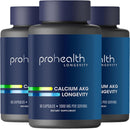 ProHealth, Ca AKG Supplement (Alpha Ketoglutarate) (1,000 mg per 2 Capsule Serving, 60 Capsules). Supports Metabolic Function and Healthy Aging Processes. Infinity Warehouse