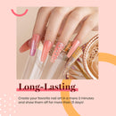 Beetles Pink Confetti Gel Nail Polish Kit- 6 Colors Nude Pink Pastel Gel Polish Glitter Set, Soak Off Nail Lamp Cured Gel Polish Summer Nail Varnish Manicure, 7.3ml Each Bottle, Nail Art Box beetles Gel Polish