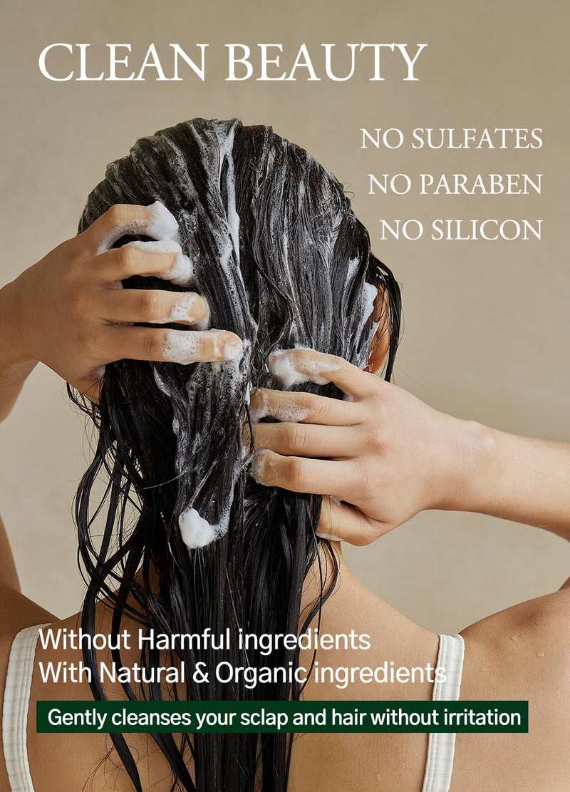 laferme Laminaria Shampoo with Organic Ingredient, Korean Clarifying Shampoo, Hydrating for Dry Hair, Strengthening for Weak Hair, Sulfate & Paraben-Free, for Women & Men, 33.8 FL OZ, Pine Eucalyptus Infinity Warehouse