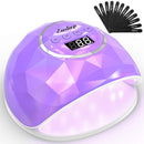 UV Light for Nails Lamp - Easkep 86W UV LED Nail Lamp Gel Nail Polish Curing Dryer for Salon 4 Timer Setting Auto Sensor Machine Purple Easkep