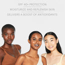 Glo Skin Beauty Oil Free SPF 40+ Hyaluronic Acid Infused All Mineral Sunscreen - Protect Against Sun Damage & Aging Environmental Skin Stressors - Weightless, Invisible Finish Infinity Warehouse
