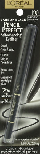 L'Oreal Paris Pencil Perfect Self-Advancing Eyeliner, Carbon Black, 0.01 fl; oz. L'Oreal Paris