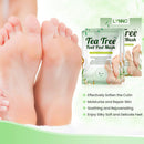 Tea Tree Foot Peel Mask For Dead Skin, Callused and Cracked Heels, Foot Mask Removes Rough Heels Dry Dead Skin,Makes Foot Soft Smooth Skin, Exfoliating Peeling Natural Treatment- 2 PACK LYNNC