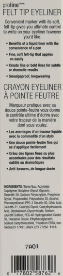 Wet 'n Wild Proline Felt Tip Eyeliner Dark Brown, .017z Wet n Wild