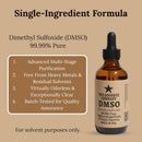 The Goodbye Company DMSO - 99.99% Pure Dimethyl Sulfoxide Solvent - International Laboratory-Grade Purity, Virtually Odorless - Hand-Crafted Small Batches - 4.25 oz Amber Glass Bottle with Dropper Infinity Warehouse
