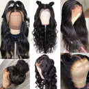 Blomas Lace Frontal Wigs Human Hair 13×4 Lace Front Body Wave Human Hair Wigs For Black Women Lace Frontal Wigs 150% Density Pre Plucked with Baby Hair Natural Black 22 Inch Blomas