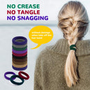 Cotton Hair Ties, IKOCO 50Pcs Seamless Hair Ties Thick Hair Elastics No Damage Ponytail Ties for Women Girls IKOCO