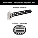 Premium Omnishaver with Cartridge Kit - The Fastest Way to Shave Head, Legs, Arms, Body|an Alternative to Disposable Shaving Razors Self Cleans & Strops During Use with Durable Blade|Bald Head Shaver OmniShaver