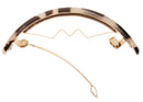 France Luxe Skinny Mini Volume Barrette - Black France Luxe