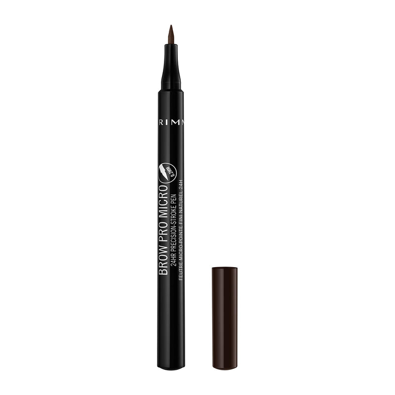 Rimmel Rimmel brow pro micro 24hr stroke pen in 004 dark brown, 0.31 Ounce Rimmel