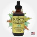 PURA D’OR Organic Jamaican Black Castor Oil (4oz) 100% Pure USDA Organic - Cold Pressed - For Lashes, Brows, Skin & Hair - Promotes Thicker Eyebrows, Eyelashes & Healthier Skin With Bonus Brush Kits PURA D'OR