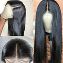 13x4 Lace Front Wigs Human Hair Straight Frontal Glueless Wig Pre Plucked for Black Women BLY 150% Density Brazilian Virgin Hair 18 Inch Natural Color BLY