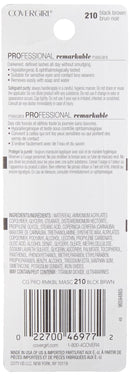 COVERGIRL Professional & Remarkable Mascara Black Brown, Long Lasting, 0.3 Fl Oz, Smudge-Proof Mascara, Voluminous Mascara, Lengthening Mascara, Resists Swipes and Smears, Darkens and Defines All Day COVERGIRL