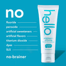 Hello Antiplaque Whitening Fluoride Free Toothpastes and Clean Mint Alcohol Free Mouthwash Bundle Pack, Whitening Toothpaste and Antigingivitis Gum Mouthwash Pack, No Alcohol for Zero Burning Infinity Warehouse