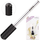 USA Pana 3/32" Safety Nail Carbide - Smooth Round Top Small Barrel Head for Electric Dremel Drill Machine (Black, Silver, Gold - 5XC to Extra Fine Grit) (Coarse, Small Barrel - DLC Black) PANA
