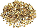 LolliBeads Resin Crystal Round Nail Art Mixed Flat Backs Acrylic Rhinestones Gems, Size 5 mm, Color Antiqued Gold (1000Pcs) LolliBeads Store
