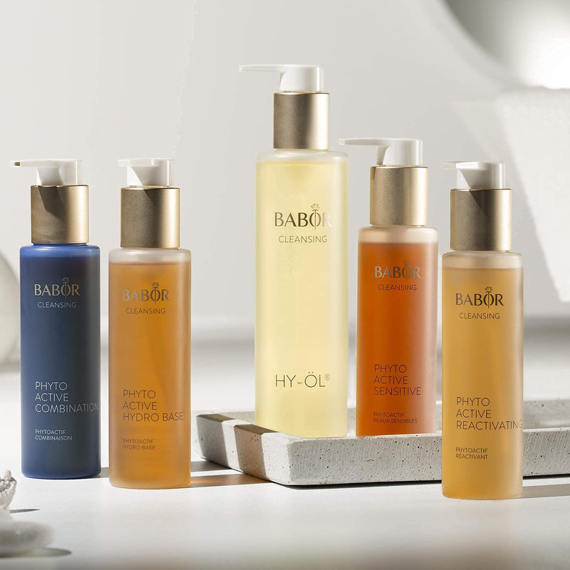 HY-ÖL & Phytoactive Hydro Base Set, Double Cleansing, Oil Cleanser and Makeup Remover Oil Set for Dry Skin Babor