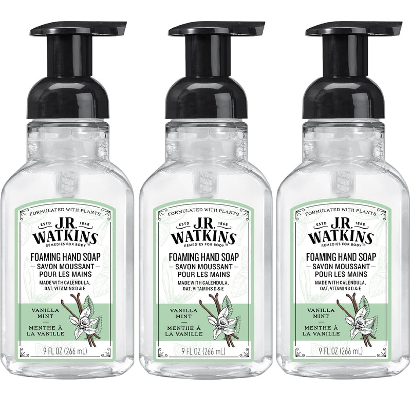 J.R. Watkins Gel Hand Soap For Bathroom or Kitchen, Scented, Cruelty Free, 11 Fl Oz, Neroli & Thyme, 3 Pack Infinity Warehouse