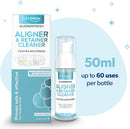 EverSmile AlignerFresh Extra Whitening Foam – Cleaner Compatible w/Invisalign and All Clear Aligners and Retainers – Eliminates Bacteria, Whitens Teeth, Fights Bad Breath – 50ml (1 Pack) Infinity Warehouse