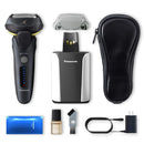Panasonic Electric Razor for Men |Electric Shaver|ARC5 with Premium Automatic Cleaning and Charging Station |Wet Dry Shaver Men | Cordless Razor | Shaver with Pop-Up Trimmer ES-LV97-K, Black Panasonic Store