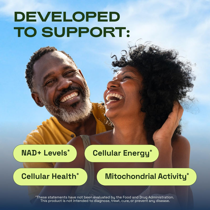 NMNH Supplement Alternative - Liposomal NAD CORE 250mg - 30-Day Supply - High Purity NAD Supplement for Healthy Aging, Energy - 60 Capsules Infinity Warehouse