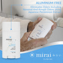 Mirai Clinical - All Natural Deodorant for Women and Men - w/Japanese Persimmon Extract - Full-Body Use - Aluminum, Fragrance, Paraben Free - Vegan - Helps to Eliminate Nonenal® Odor - Unscented-75g Infinity Warehouse