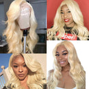 UNice Hair 613 Blonde Body Wave 13x4 Lace Front Human Hair Wigs for Black Women, Brazilian Remy hair Lace Frontal Wig Pre Plucked with Baby Hair 150% Density (16 inch) UNICE Store