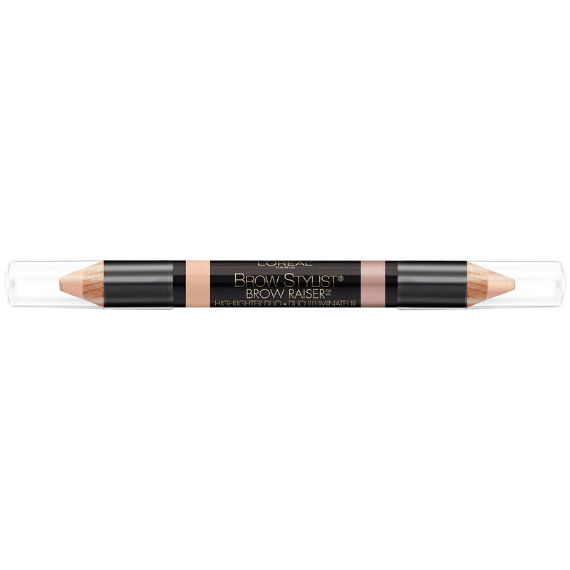 L'Oreal Paris Cosmetics Stylist Brow Raiser Highlighter Duo, Light, 0.16 Ounce L'Oreal Paris
