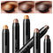 LUXAZA 3Pcs Metallic Brown Eyeshadow Stick Set, Metallic And Shimmer Creamy EyeShadow Pencil, Smooth High Pigmented Eye Brightener Stick Smoky Eye Makeup LUXAZA