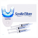 Smile Titan Teeth Whitening Kit, 35% Carbamide Peroxide Teeth Whitening Gel (3) 3ml Syringes with 5X LED Accelerator Light and Tray Teeth Whitener Smile Titan