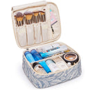Travel Makeup Bag Large Cosmetic Bag Makeup Case Organizer for Women and Girls (Leaf) Narwey